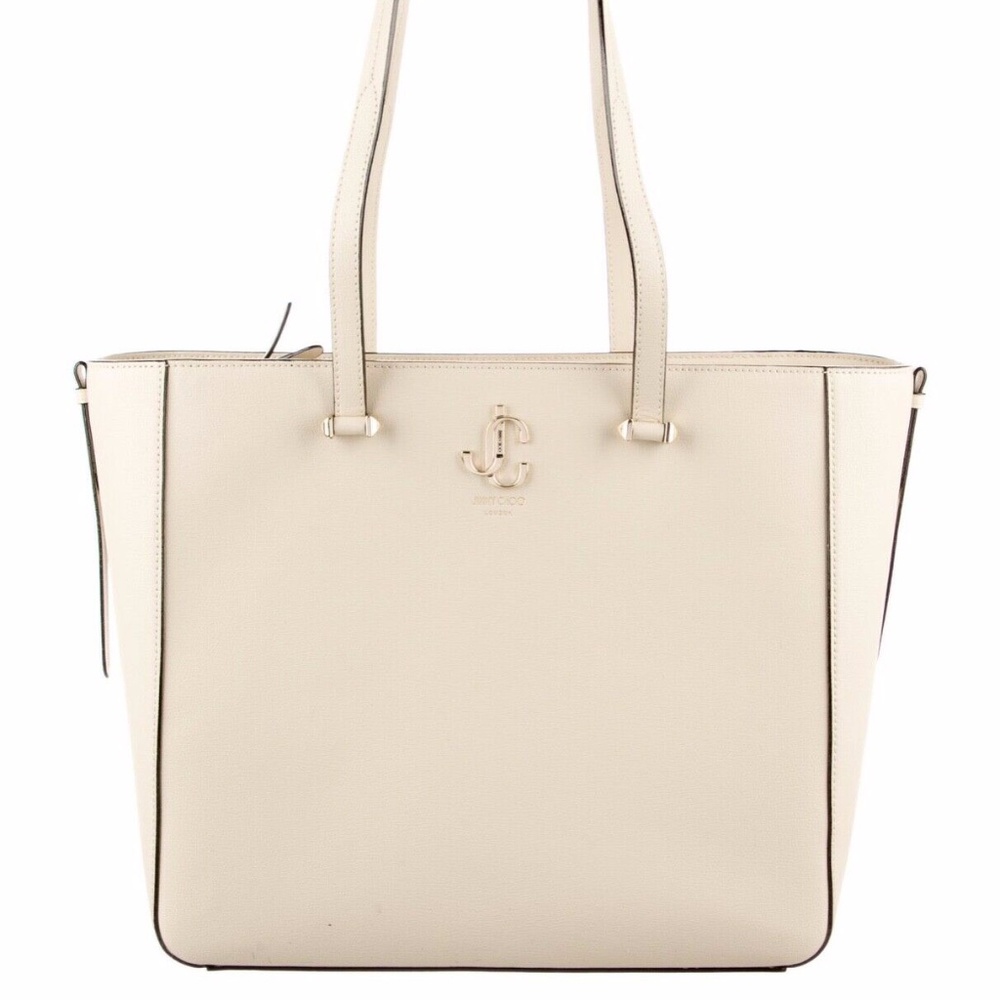 NWT Jimmy Choo JC Tote Light Grainy Leather LAMB RETAIL $1,200